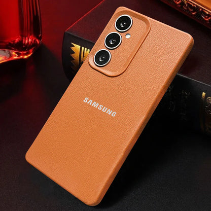 Samsung Galaxy A56 5G Solid Color Leather Texture Matte Phone Back Case