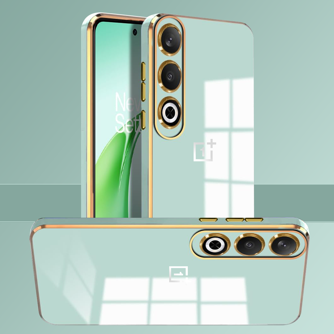 ONEPLUS NORD CE 4 5G ULTRA-SHINE GOLD ELECTROPLATED LUXURIOUS  BACK CASE WITH CAMERA PROTECTION