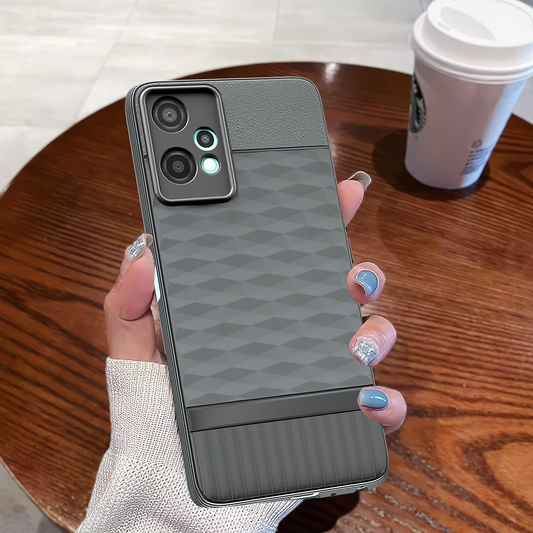 ONEPLUS NORD CE2 LITE 5G 3D Hexa Cube Design Drop Protection | Camera Protection TPU Back Case