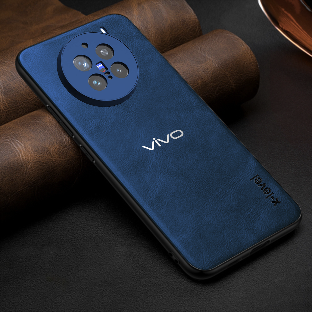 VIVO X200 PRO 5G  Business Style  PU LEATHER PROTECTIVE BACK CASE WITH CAMERA PROTECTION