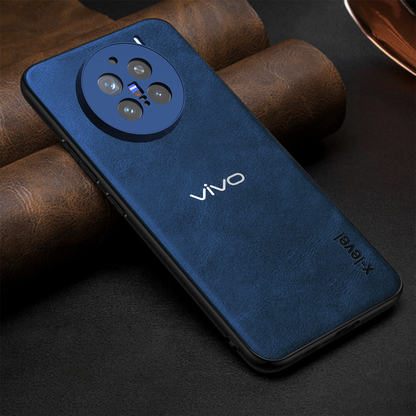 VIVO X200 PRO 5G  Business Style  PU LEATHER PROTECTIVE BACK CASE WITH CAMERA PROTECTION