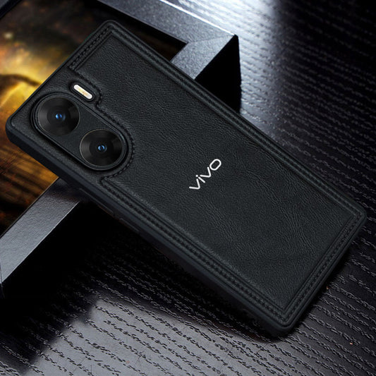 VIVO V29E 5G Vintage Leather Stitched Protective Back Case