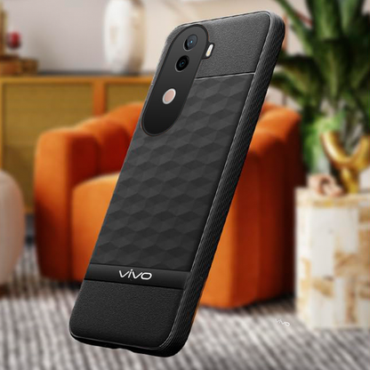 VIVO V40e 5G 3D Hexa Cube Design Drop Protection | Camera Protection  TPU Back Case