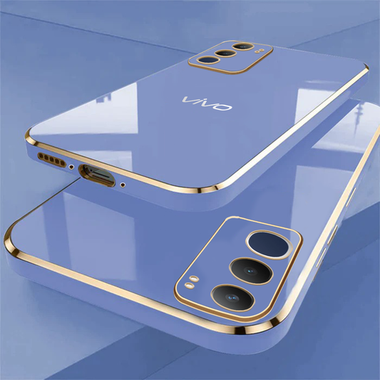 VIVO Y29 5G ULTRA-SHINE GOLD ELECTROPLATED LUXURIOUS  BACK CASE WITH CAMERA PROTECTION