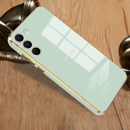 VIVO T3 5G ULTRA-SHINE GOLD ELECTROPLATED LUXURIOUS  BACK CASE WITH CAMERA PROTECTION
