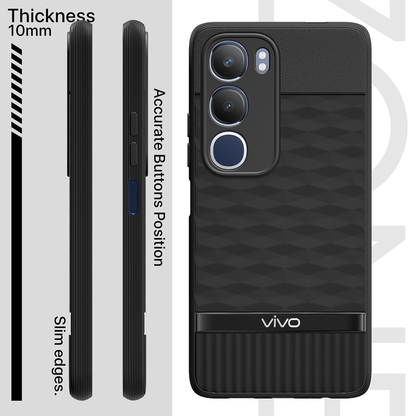 VIVO Y29 5G 3D Hexa Cube Design Drop Protection | Camera Protection TPU Back Case