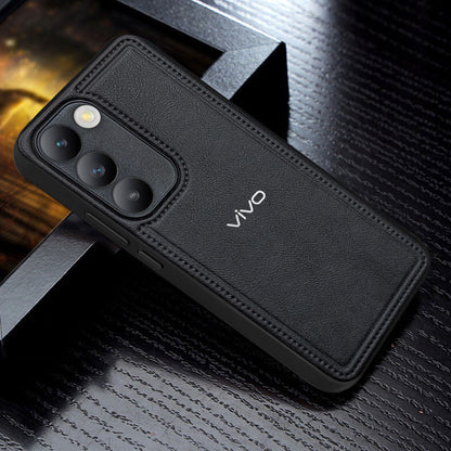 VIVO Y200E 5G Vintage Leather Stitched Protective Back Case