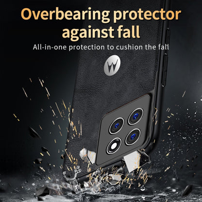 MOTOROLA EDGE 60 PRO 5G Business Style PU LEATHER PROTECTIVE BACK CASE WITH CAMERA PROTECTION