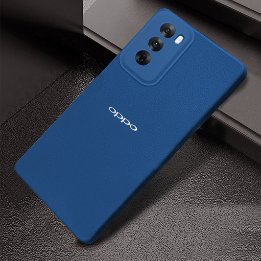 Oppo Reno 12 PRO 5G Solid Color Leather Texture Matte Phone Back Case