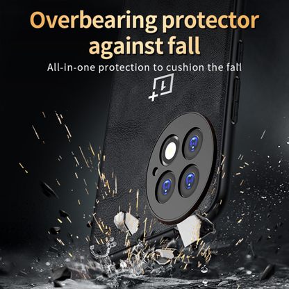 ONEPLUS 13 5G Business Style PU LEATHER PROTECTIVE BACK CASE WITH CAMERA PROTECTION