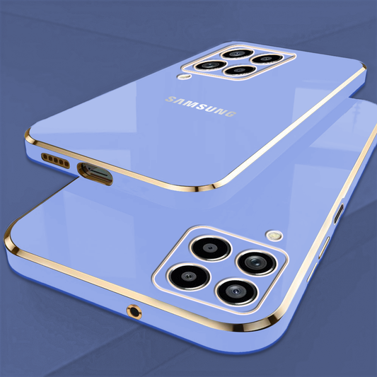 GALAXY M53 5G ULTRA-SHINE GOLD ELECTROPLATED LUXURIOUS  BACK CASE WITH CAMERA PROTECTION