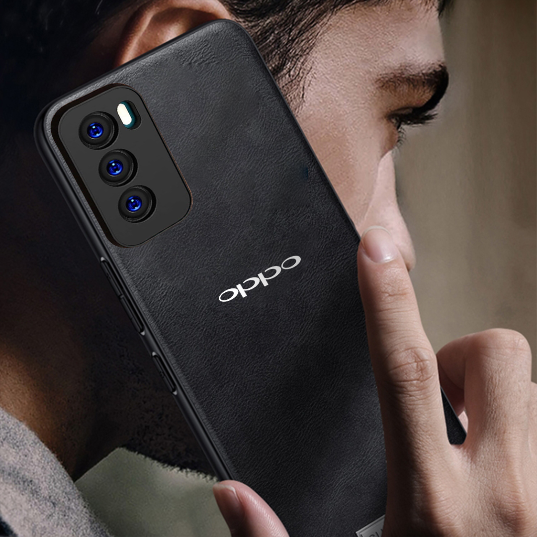 OPPO RENO 12 5G Business Style PU LEATHER PROTECTIVE BACK CASE WITH CAMERA PROTECTION