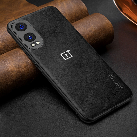 ONEPLUS CE4 LITE 5G Business Style PU LEATHER PROTECTIVE BACK CASE WITH CAMERA PROTECTION