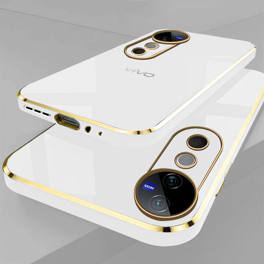 VIVO T3 ULTRA 5G ULTRA-SHINE GOLD ELECTROPLATED LUXURIOUS  BACK CASE WITH CAMERA PROTECTION