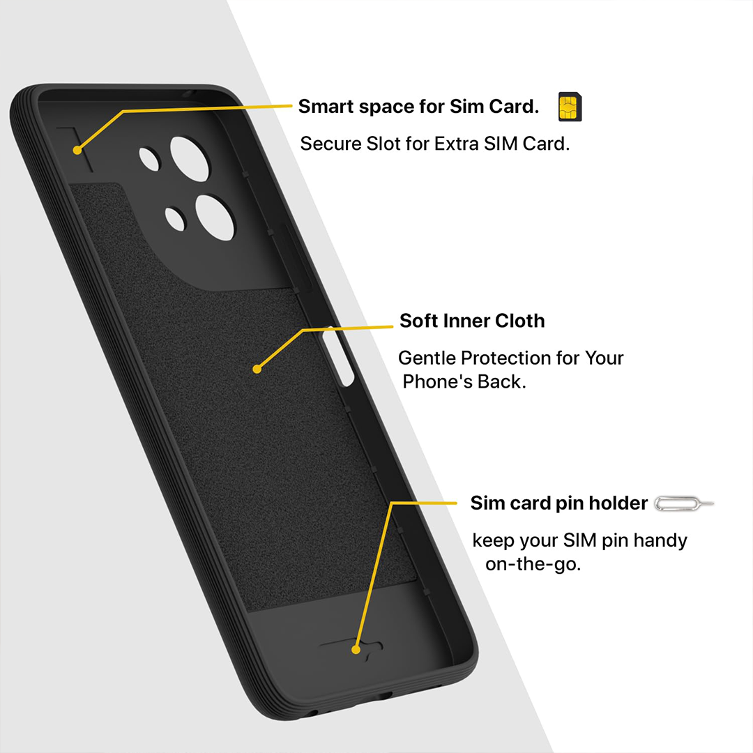 VIVO Y58 5G 3D Hexa Cube Design Drop Protection | Camera Protection TPU Back Case