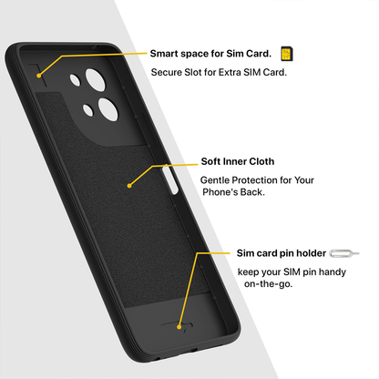 VIVO Y58 5G 3D Hexa Cube Design Drop Protection | Camera Protection TPU Back Case