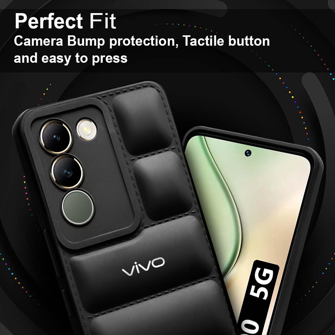 VIVO Y200E 5G The Puffer Edition Soft Material Down Jacket Phone Case
