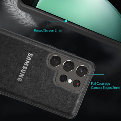 Galaxy S23 ULTRA 5G PU LEATHER PROTECTIVE BACK CASE WITH CAMERA PROTECTION
