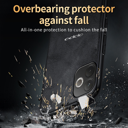 OPPO A5 PRO 5G  Business Style PU LEATHER PROTECTIVE BACK CASE WITH CAMERA PROTECTION