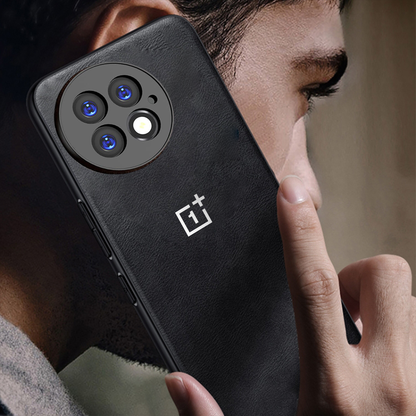 ONEPLUS 13 5G Business Style PU LEATHER PROTECTIVE BACK CASE WITH CAMERA PROTECTION