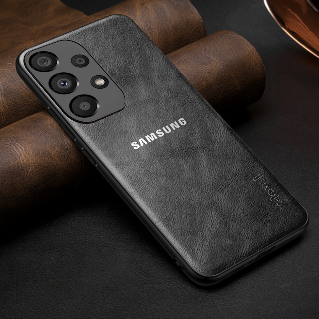 GALAXY A23 5G  Business Style PU LEATHER PROTECTIVE BACK CASE WITH CAMERA PROTECTION