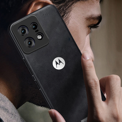 MOTO EDGE 50 PRO 5G  Business Style PU LEATHER PROTECTIVE BACK CASE WITH CAMERA PROTECTION