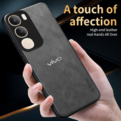 VIVO Y29 5G Business Style PU LEATHER PROTECTIVE BACK CASE WITH CAMERA PROTECTION