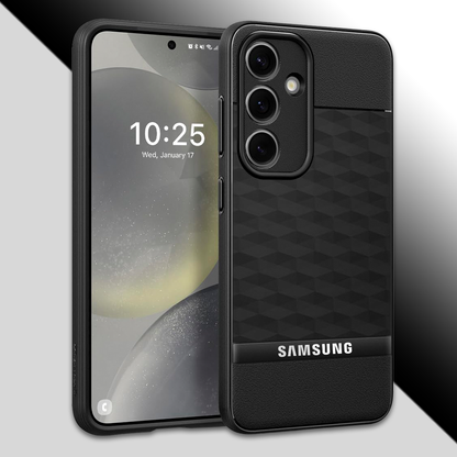 GALAXY A35 5G 3D Hexa Cube Design Drop Protection | Camera Protection  TPU Back Case