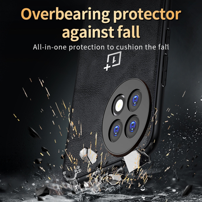 ONEPLUS 13R 5G Business Style PU LEATHER PROTECTIVE BACK CASE WITH CAMERA PROTECTION