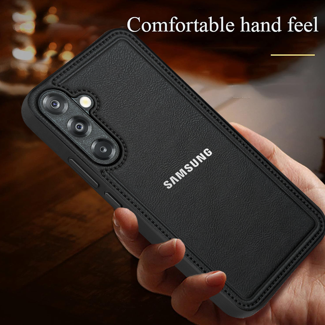 Samsung Galaxy A26 5G Vintage Leather Stitched Protective Back Case