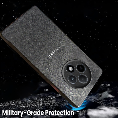 Oppo F27 Pro Plus 5G Solid Color Leather Texture Matte Phone Back Case