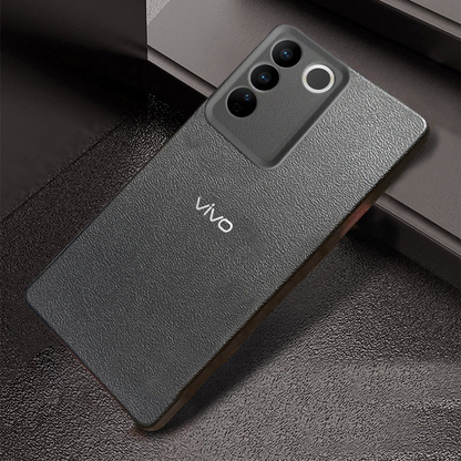VIVO T3 5G Solid Color Leather Texture Matte Phone Back Case