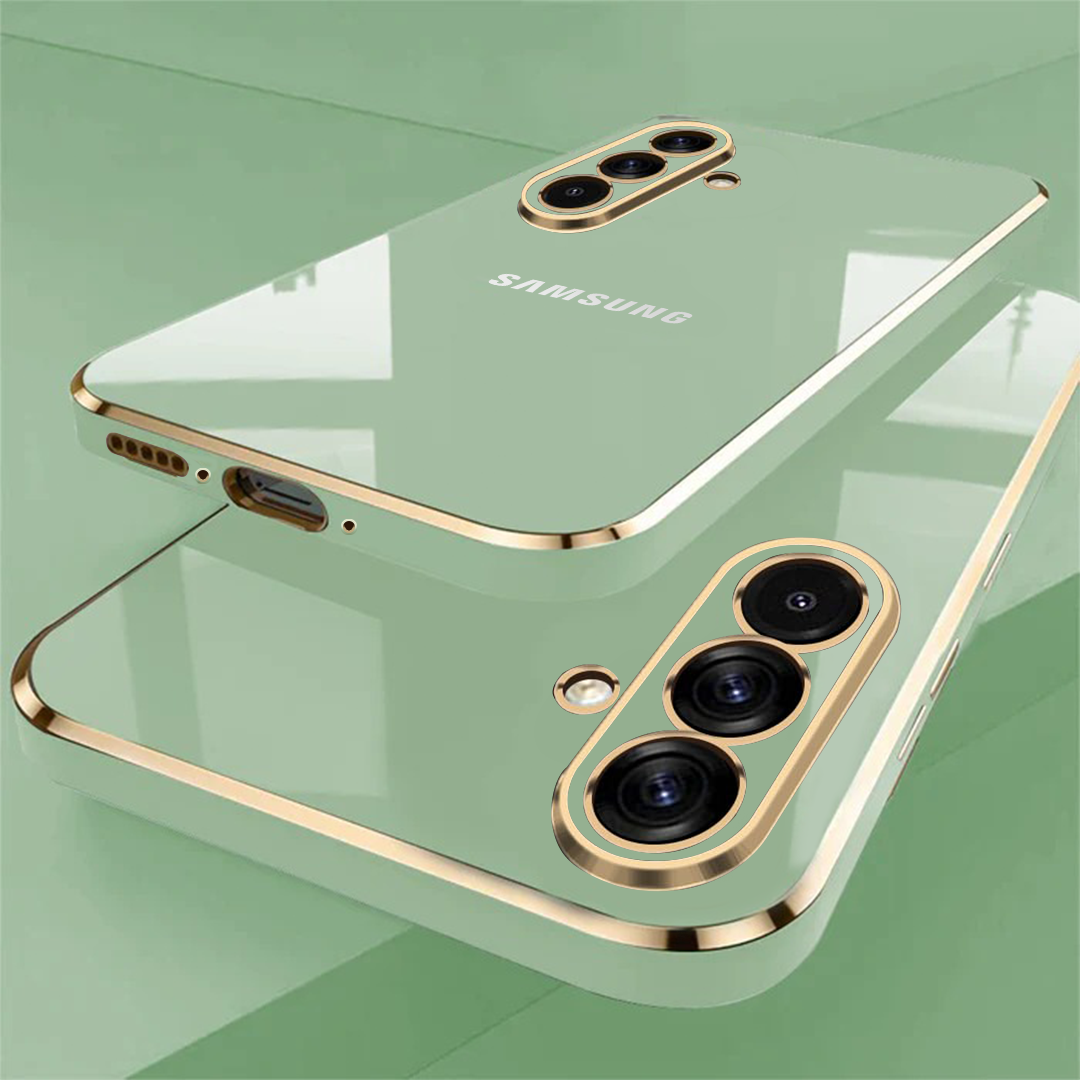 GALAXY A36 5G ULTRA-SHINE GOLD ELECTROPLATED LUXURIOUS  BACK CASE WITH CAMERA PROTECTION