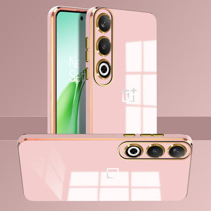 ONEPLUS NORD CE 4 5G ULTRA-SHINE GOLD ELECTROPLATED LUXURIOUS  BACK CASE WITH CAMERA PROTECTION