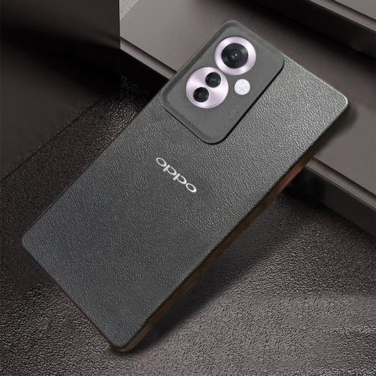 OPPO F25 PRO 5G Solid Color Leather Texture Matte Phone Back Case