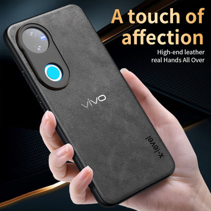 VIVO V50 5G  Business Style PU LEATHER PROTECTIVE BACK CASE WITH CAMERA PROTECTION