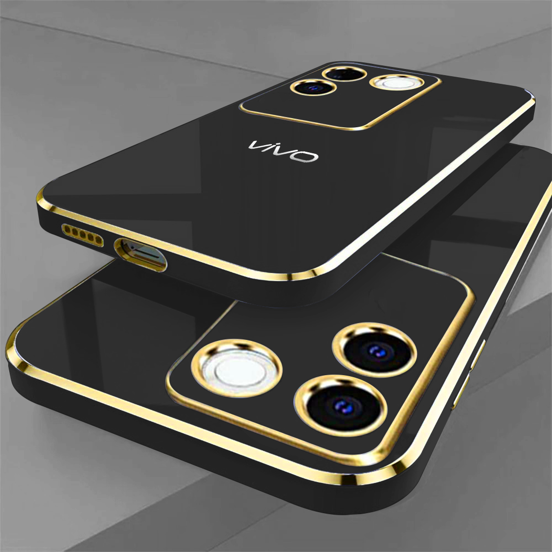 VIVO T2 PRO 5G ULTRA-SHINE GOLD ELECTROPLATED LUXURIOUS  BACK CASE WITH CAMERA PROTECTION