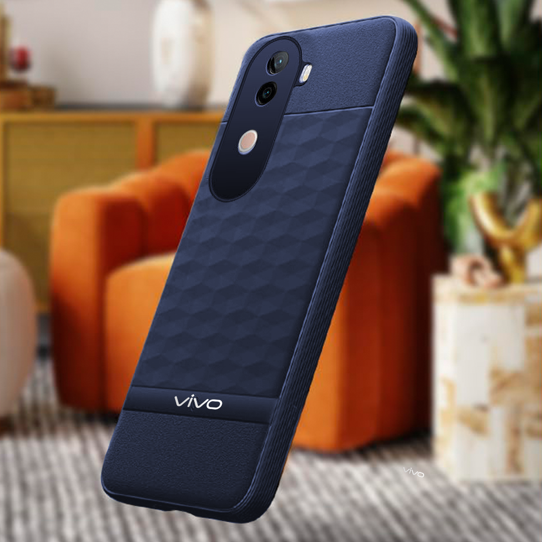 VIVO V40e 5G 3D Hexa Cube Design Drop Protection | Camera Protection  TPU Back Case