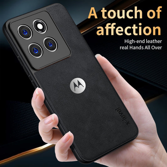 MOTOROLA EDGE 60 FUSION 5G Business Style PU LEATHER PROTECTIVE BACK CASE WITH CAMERA PROTECTION