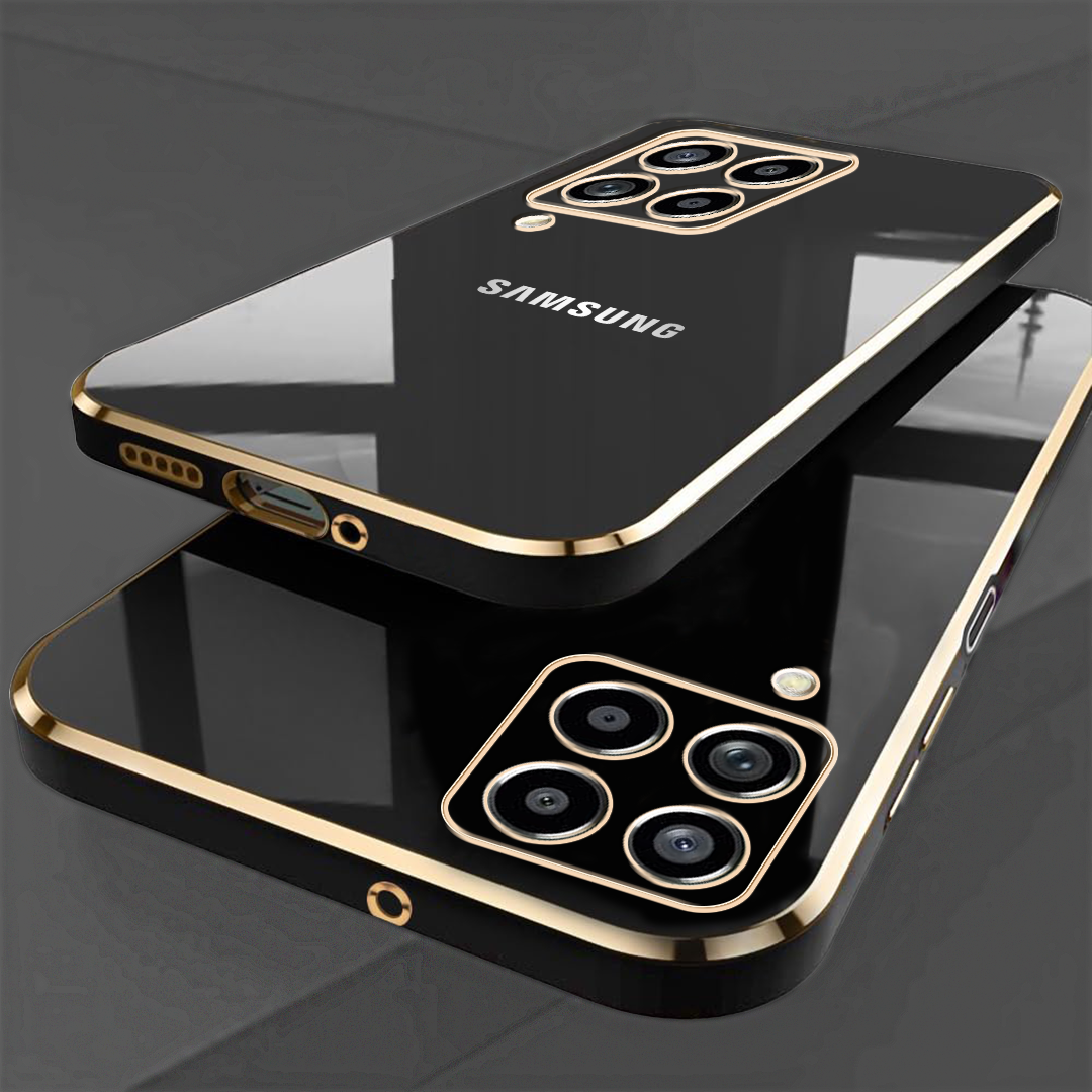 GALAXY M33 5G ULTRA-SHINE GOLD ELECTROPLATED LUXURIOUS  BACK CASE WITH CAMERA PROTECTION
