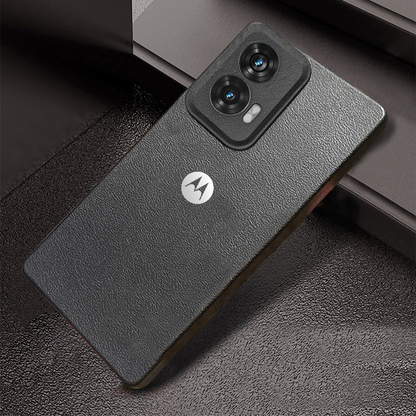 MOTO EDGE 50 FUSION 5G Solid Color Leather Texture Matte Phone Back Case