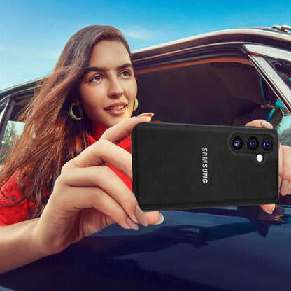 GALAXY A56 5G  Business Style PU LEATHER PROTECTIVE BACK CASE WITH CAMERA PROTECTION