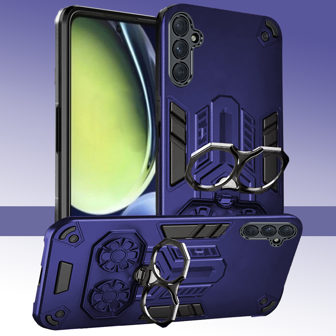 Samsung Galaxy A34 5G Armor knight Series Camera Protection 2 in 1 Shockproof Phone Cover with Kickstand