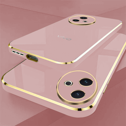 VIVO Y39 5G ULTRA-SHINE GOLD ELECTROPLATED LUXURIOUS  BACK CASE WITH CAMERA PROTECTION