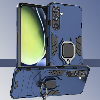 GALAXY A56 5G Black Panther Metal Bracket Shockproof Protective Back Case