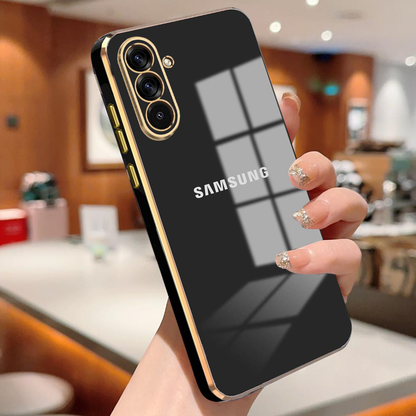 GALAXY A36/A56 5G ULTRA-SHINE GOLD ELECTROPLATED LUXURIOUS  BACK CASE WITH CAMERA PROTECTION