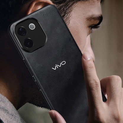 VIVO T3 PRO 5G  Business Style  PU LEATHER PROTECTIVE BACK CASE WITH CAMERA PROTECTION