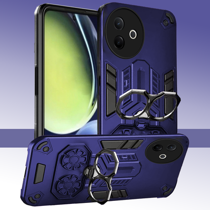 Vivo Y39 5G Armor knight Series Camera Protection 2 in 1 Shockproof Phone Cover with Kickstand