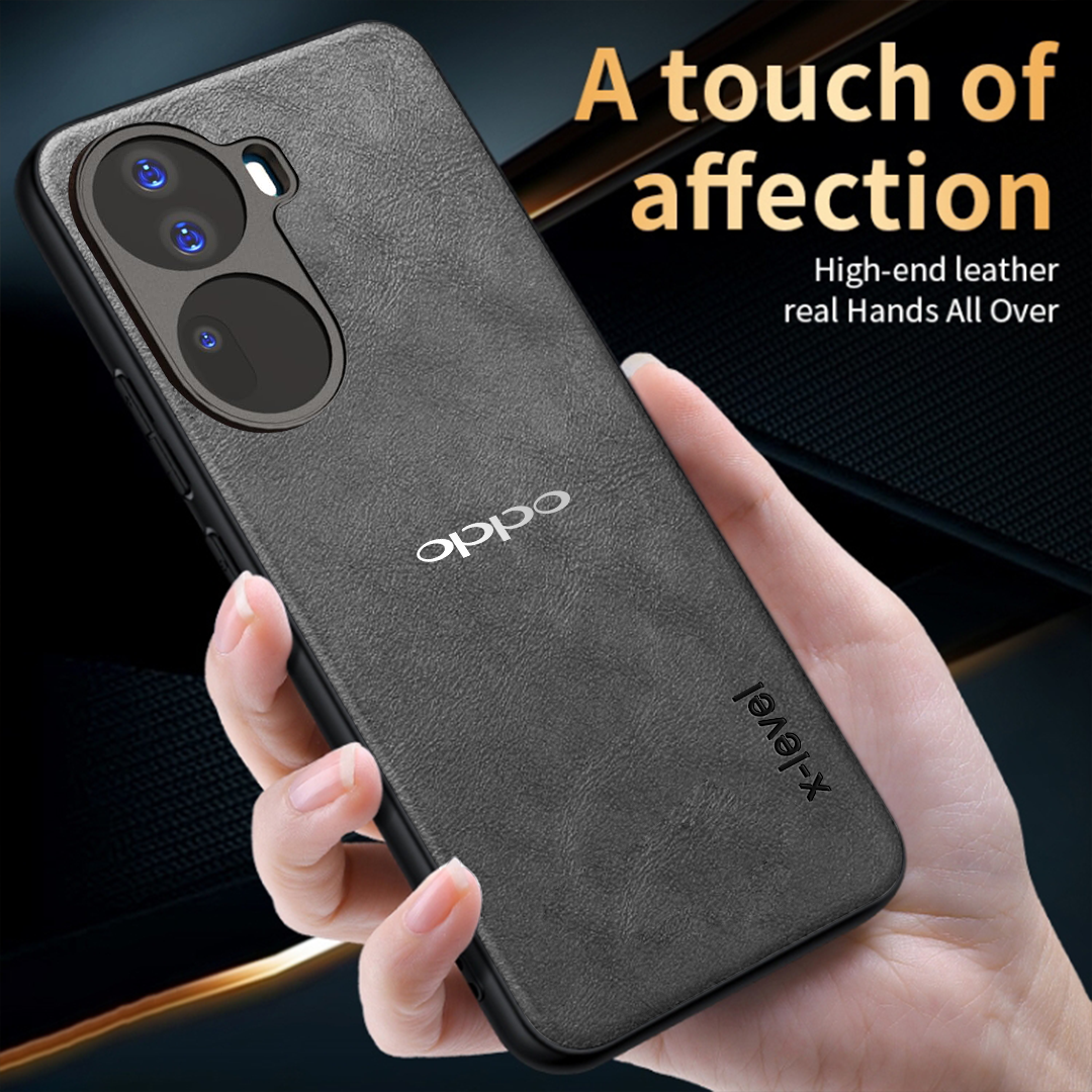 OPPO RENO 11 5G  Business Style  PU LEATHER PROTECTIVE BACK CASE WITH CAMERA PROTECTION