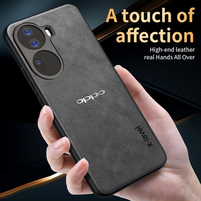 OPPO RENO 11 5G  Business Style  PU LEATHER PROTECTIVE BACK CASE WITH CAMERA PROTECTION